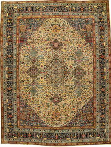 Yazd-Carpet1900wool-cotton